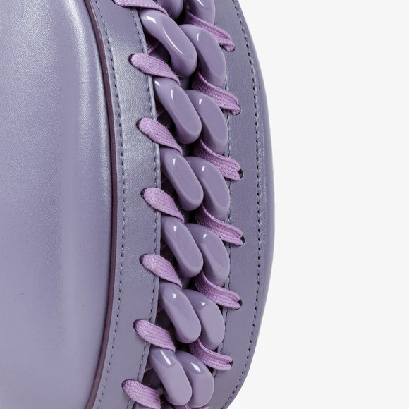 Stella McCartney Puffy Frayme Shoulder Bag in Grape - Picture 5 of 15